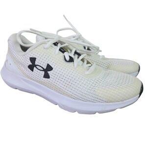 Under Armour white and black running shoes sneakers womens size 8.5